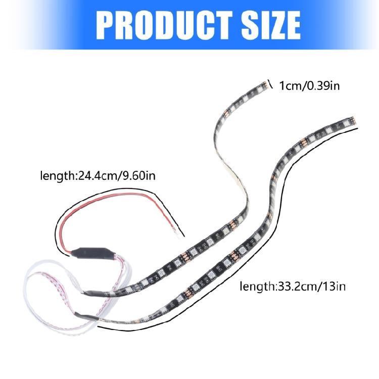 Electric Scooters Waterproofed Light Strips Night Safety Warning Light Strips for Electric Scooters Accessories