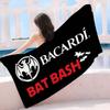 B-Bacardi Rum Vampirfledermaus Mikrofaser Decke Schnelltrocknend Strandtücher Übergröße Druck Super Saugfähig Pooltuch Decke