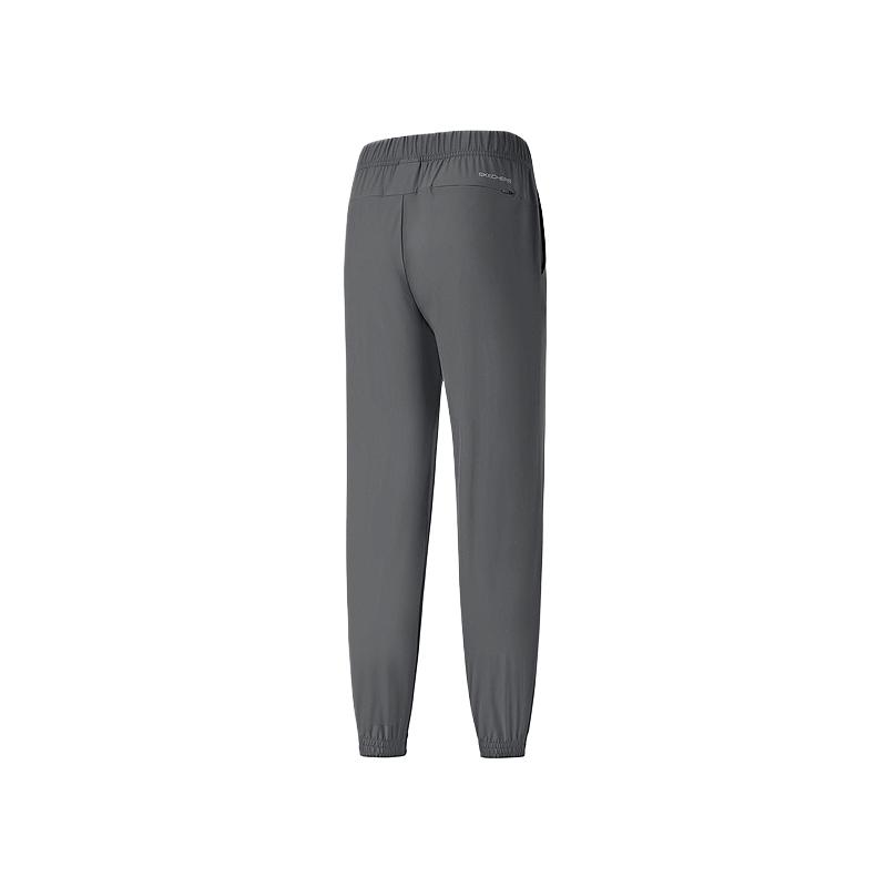 Skechers Comfortable Solid Color Elastic Waist Cuffed Casual Pants Women bottoms Iron-Gate-Gray P325W062-006L