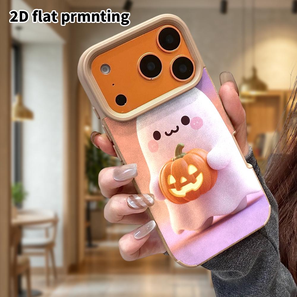 Phone Case: Lambskin 2D Flat Samsung Galaxy A34 A35 M05 M06 S20 S22 S21 FE Plus 5G Protective Case, Hugging a Pumpkin, Christmas and Halloween Gift