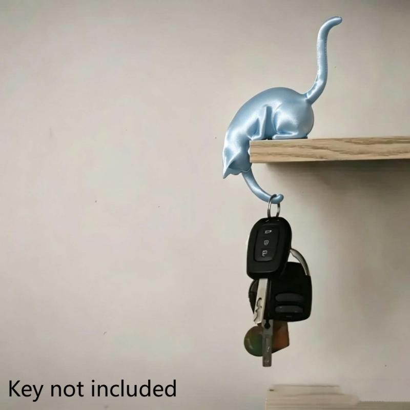 These Adorable Cat-Shaped Hooks Are Versatile And Perfect As Keychains For The Entryway Or As Living Room Decorations