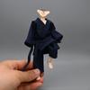 1/12 Taoist Suit Miniature Clothing Photo Props Chinese Realistic Doll Costume Accessories Men Dress