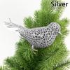16cm Artificial Bird Christmas Tree Decorations Cute Glitter Bird Ornament Photography Props Home Decor Navidad 2025