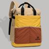 Fashion Color-Block Women Backpack Sporty Casual Student Bookbag Light Waterproof Outdoor Camping Travel Rucksack Nylon Daypack