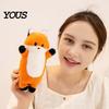 Pocket-friendly Kids Toy Fox Stuffed Animal with Sound, Cartoon Plush Bear Squirrel Toy, Sensory Development Soft Cuddle Doll for Children,