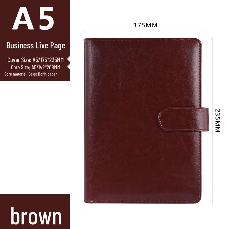 TRNFA TB-B006 A5 Business Loose-leaf Notebook