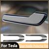 For Tesla Updated Model 3/Y Door Handle Protective Film Scratch Resistant ABS Transparent Protective Film, 4pc