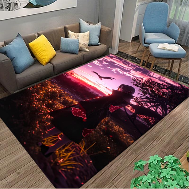1pc naruto Rug, Comfortable Printed Home Area Carpet, Cozy Office Chair Rug