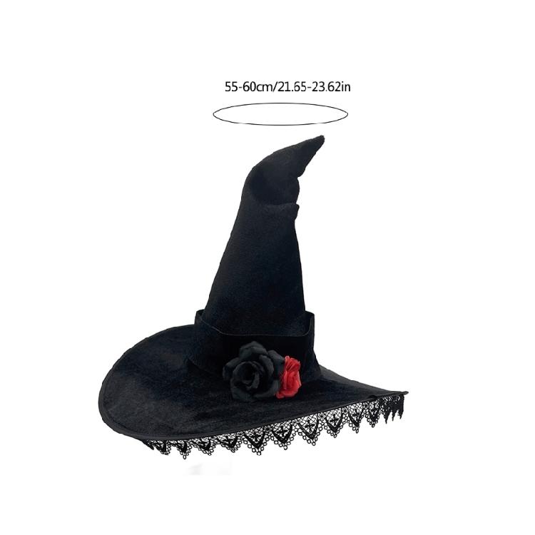 Vampires Halloween Hats Stage Performances Hat Multifunctional Witch Hat Adult Suitable for Youth and Party Enthusiasts