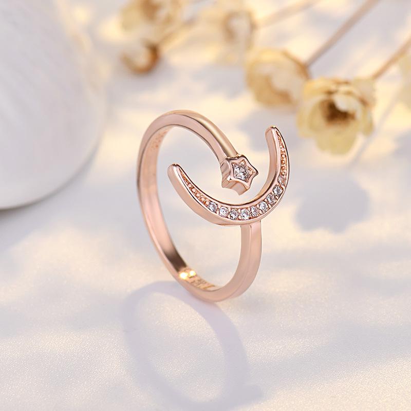 Simple Enamel Butterfly Ring Niche Girlfriend Temperament Star Pentagram Star Personalised Tide Jewelry Ring Retro Finger Ring