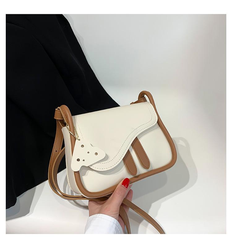 Textured Bag Women's Pre-Autumn New Fashion Single Shoulder Crossbody Bag Trendy Fashion Armpit Saddle Bag