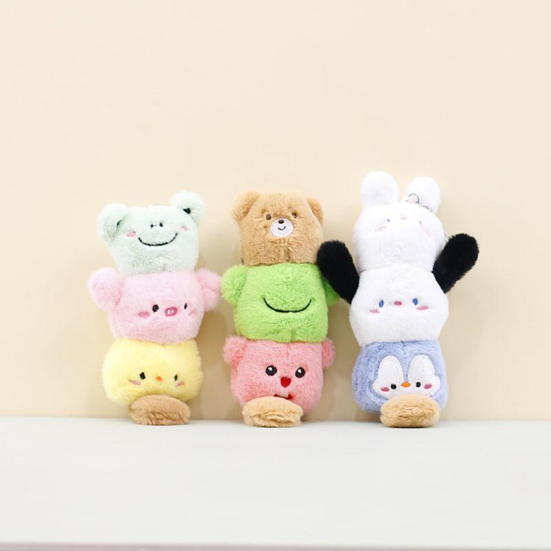 Păpușă de Pluș Animal Desene Animate Drăguț Panda Breloc Accesoriu Pentru Genți și Chei