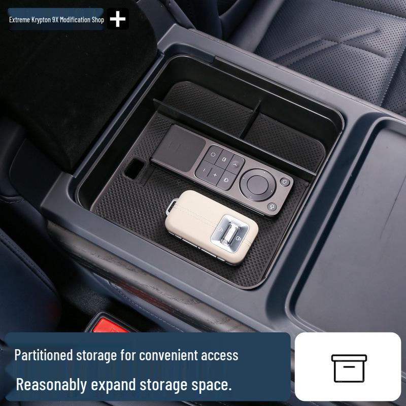Zeekr 9X Console Armrest Box Pad Storage Organizer Interior Upgrade Accessories