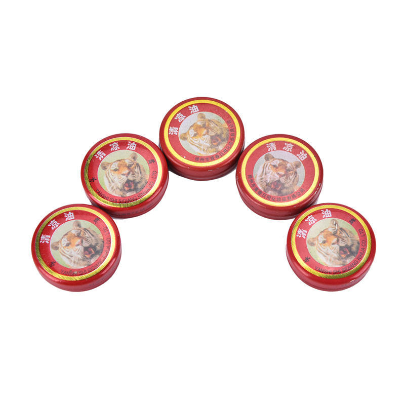 Baume du tigre, pommade anti-douleur, Massage, rouge et blanc, douleurs musculaires, 5 pièces