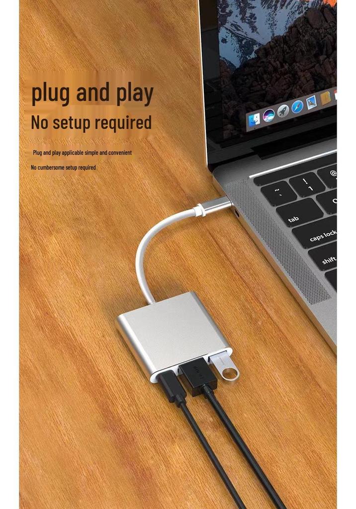 Hub Type-C na HDMI/USB 3.0 PD: 4K dokovací stanice a napájecí zdroj