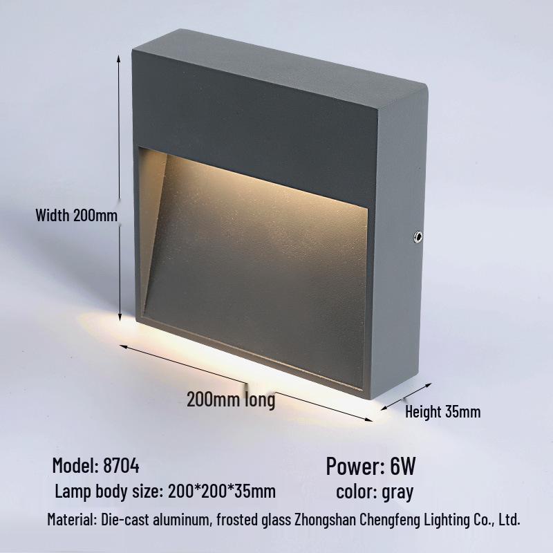Waterproof LED Step Light for Outdoor Ramps & Corners, Die-Cast Aluminum Plinth Light