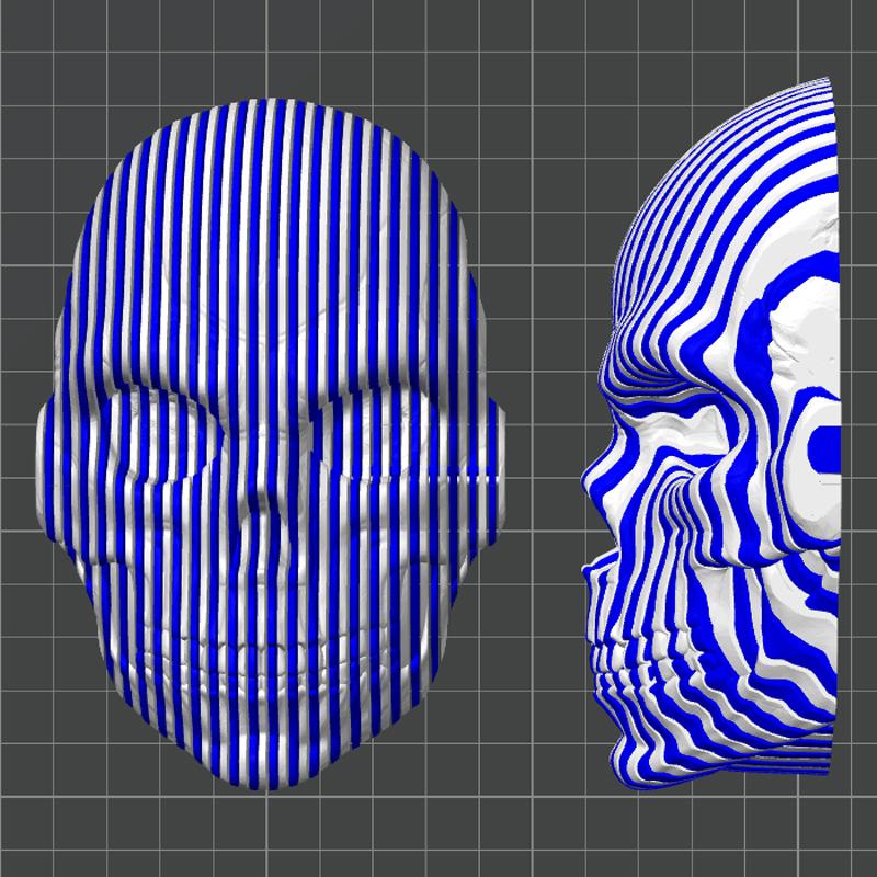 3D Printed Luminous Quantum Skull Fidget Skull Gifts Cool Novelty Desk Ornament Funny Desktop Ornaments For Home Office Desk