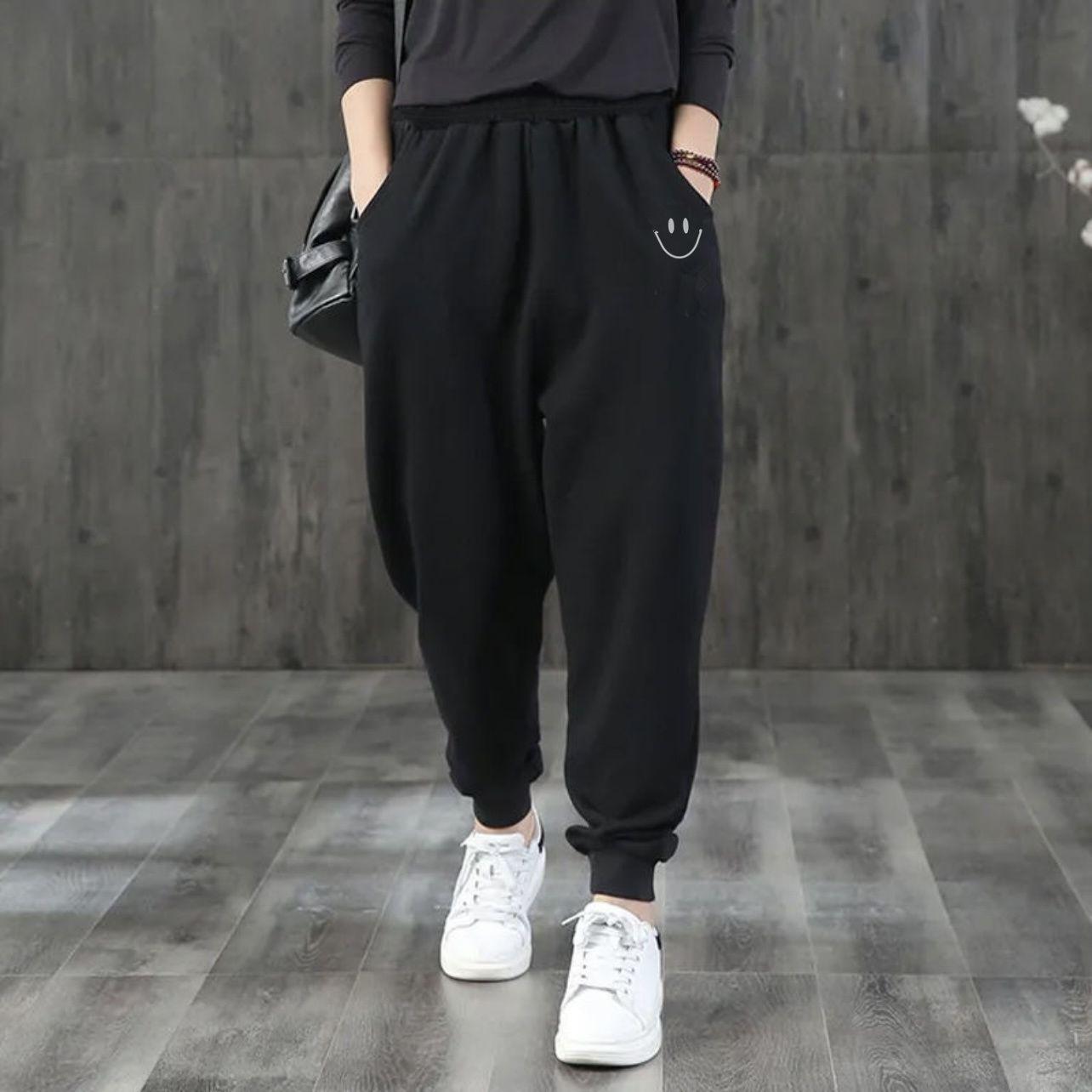 

Женские повседневные гаремные спортивные штаны на флисовой подкладке - Теплые и универсальные для осени/зимы 6XL