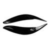Glossy Black Resin Headlight Eyebrows for Toyota Sienna LE/SE 2011-2020