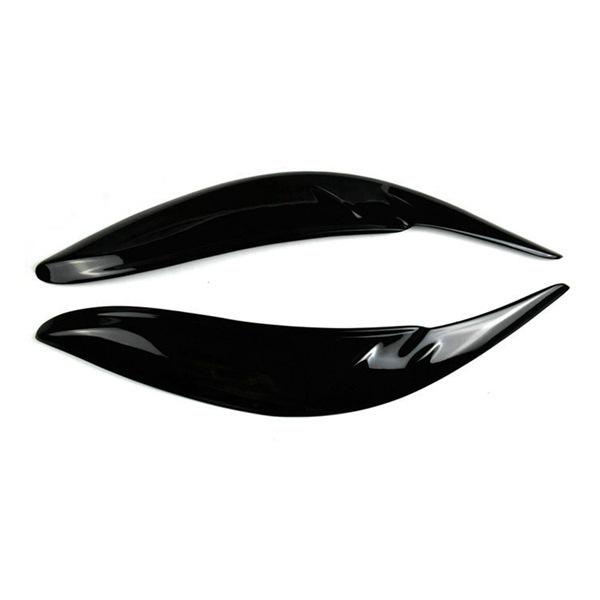 Glossy Black Resin Headlight Eyebrows for Toyota Sienna LE/SE 2011-2020