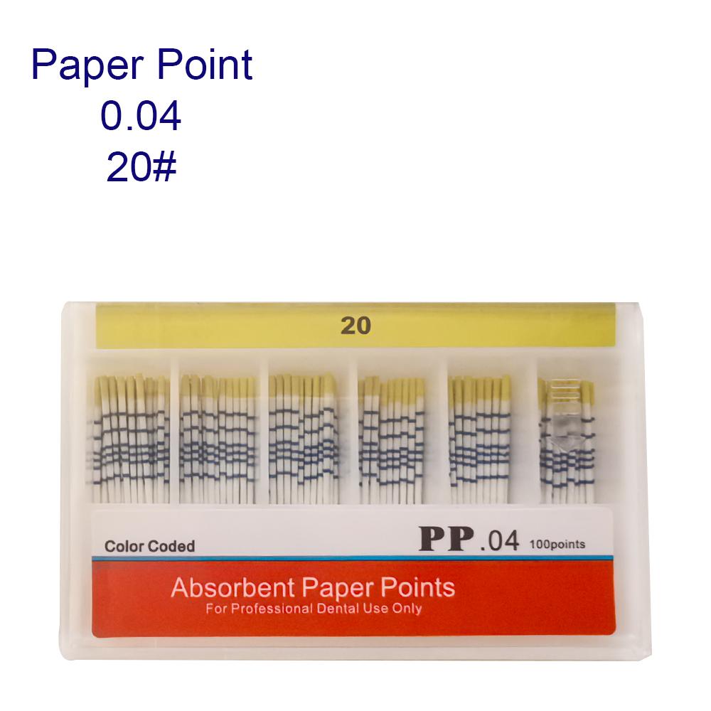 0.02 0.04 0.06 Dental Filling Material Dentist Product Root Canal Endodontic Paper Tips Dental Absorbent Paper Points