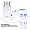 TOYMYTOY 10ml Glass Vials, Mini Bottles, Clear Vials with Rubber Stopper Lids, Perfect for Small Item Storage, Glass Bottles, Storage Containers, Divi