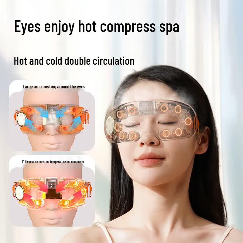 HEZHENG Intelligent Air Pressure Eye Massager with Heat and Bluetooth CN plug (adapter included)