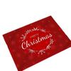 Festive Christmas Door Mat Non Slip Crystal Velvet Carpet for Entryway Bathroom and Living Room Absorbent Rug