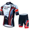 Sports Set Men's Cycling Clothing  Bike Bib Blouse Bicycle Clothes Man Summer Pants Gel Shorts Mtb Tricuta Teams