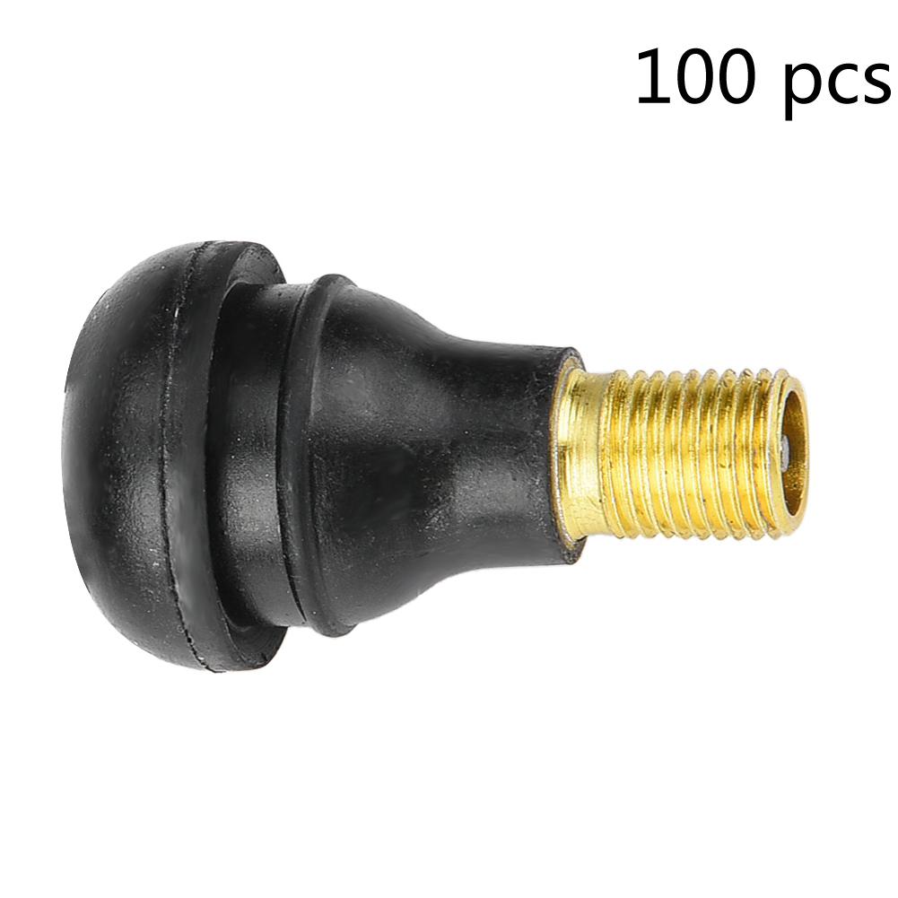 100 Pcs Car Motorcycle   Replacement Snap In Tire Tyre Valve Stem ;TR412:
