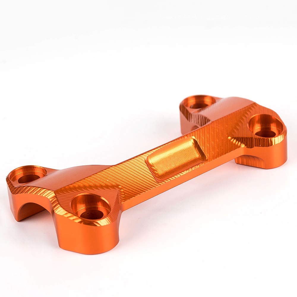 Karun FOR DUKE 125 FOR DUKE 200 DUKE 390 Motorcycle Orange CNC Aluminum Handlebar Risers Top Cover Clamp
