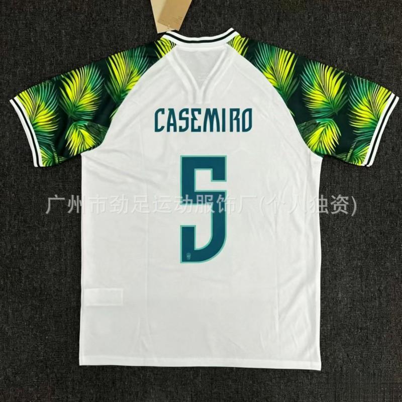 Maglia da Calcio Casa Trasferta Nazionale Brasiliana Neymar 10 Stampa Corona Edizione Fan Manica Corta