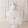 Baby Mädchen Tüll Pageant Kleid Ärmellos Pailletten Schleife Prinzessin Stil 1-3 Jahre Alt Party Taufe Hochzeit