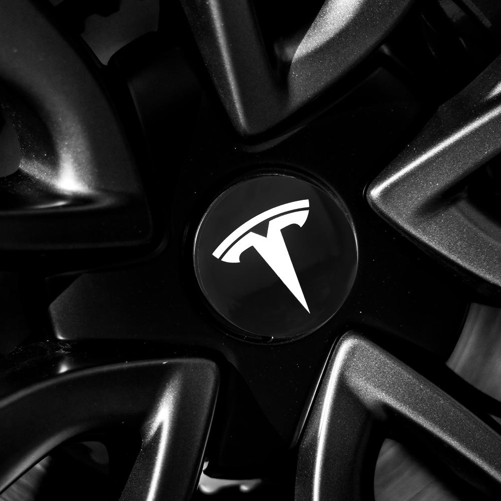 4Pcs 56mm Car Wheel Center Hub Caps Emblem Sticker for For Tesla Model 3 Y S X 2021 Roadster Cybertruck Juguete WYE K80 SpaceX