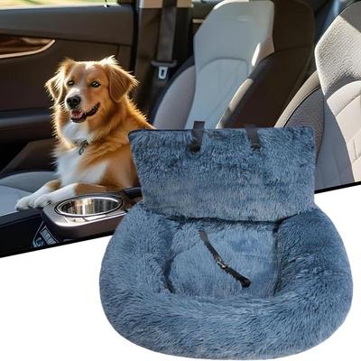 Siège Auto pour Chien Siège Rehausseur Doux pour Animaux de Compagnie Design Détachable Lit de Voyage Accessoires Intérieurs Auto pour Chiens Petits Moyens Grands