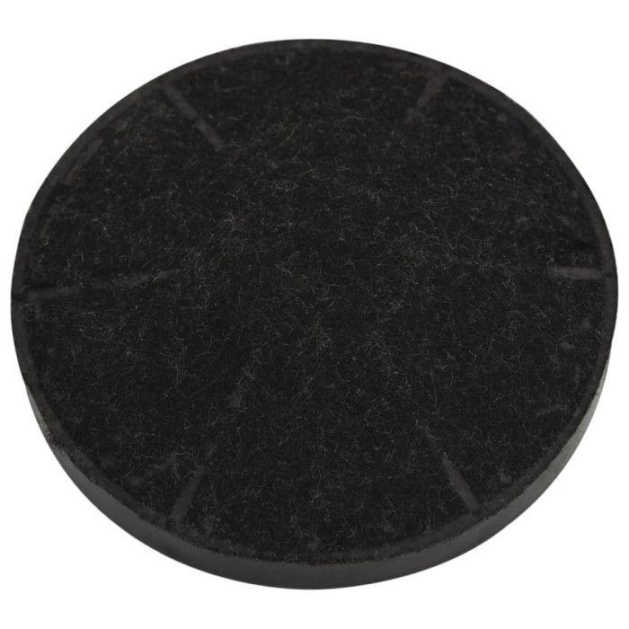 Filtre à charbon - VIDAXL - 2 pcs - 105x21 mm - Polypropylène - Noir