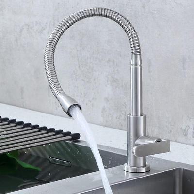 MDNG 304SS Universal Swivel Single Cold Kitchen Faucet