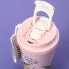 Lily of the Valley 316 Stainless Steel Insulated Coffee Cup with Double-Layer Straw