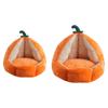 Pumpkin Shaped Cat House Cat Shelter Multifunctional Comfort Removable Cushion