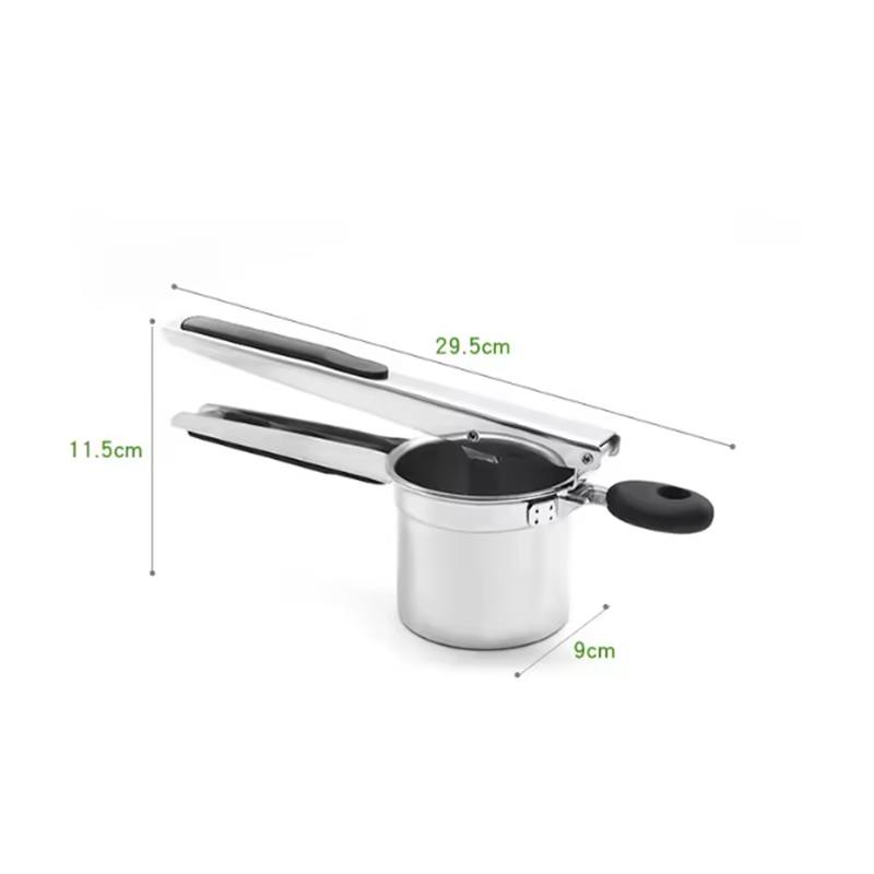 Stainless Steel Potato Ricer with 3 Interchangeable Fineness Discs Silicone Grip Handle kitchen tools by Leeseph