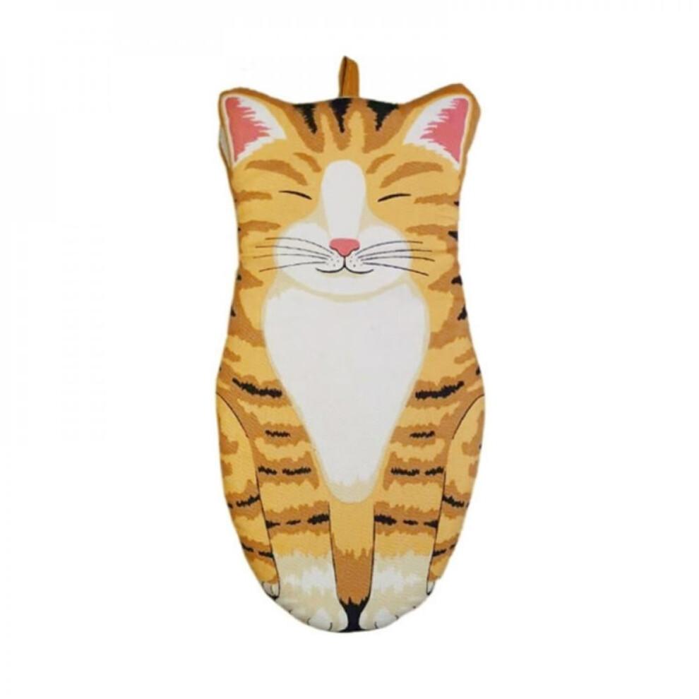 Cotton Oven Mitts with Hanging Loop, Heat Resistant