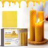 Fogli per Candele a Nido d'Ape in Cera d'Api Fai da Te Kit Artigianale Naturale Biologico Regalo Creativo Fatto a Mano Decorazione per la Casa Forniture per Feste di Matrimonio