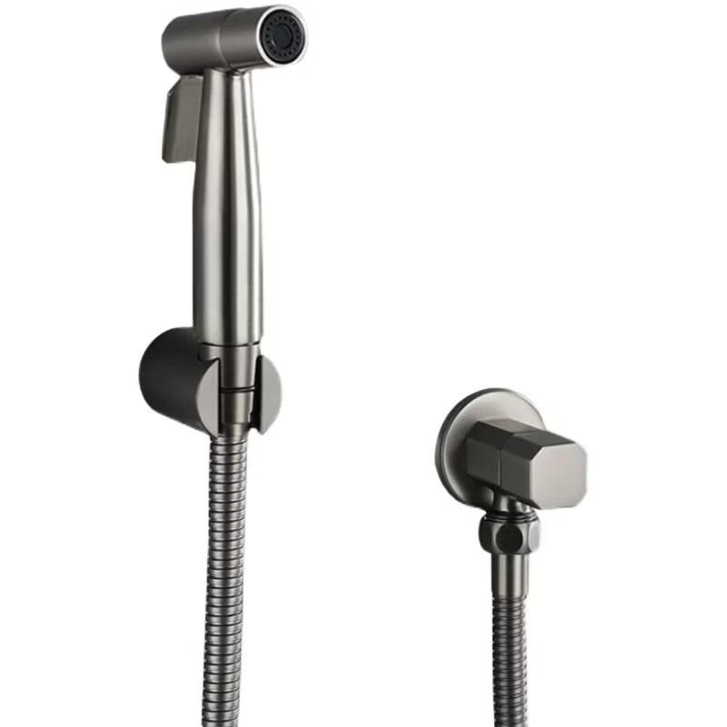 TLXT Brushed Stainless Steel Bidet Sprayer Faucet Kit