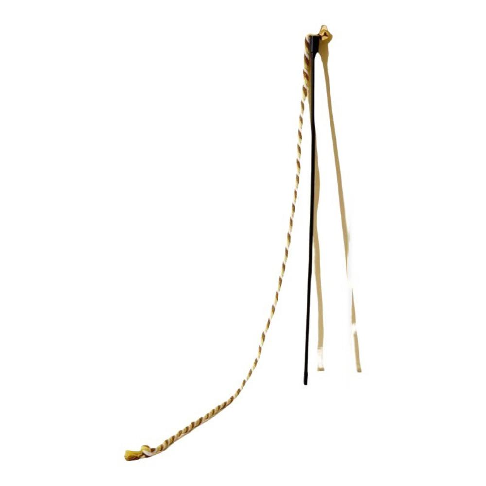 Simulation Feather Cat Stick Toy Interactive Design Bell Attachment Feather Cat Toy Lightweight Flexible Teaser Wand Toy