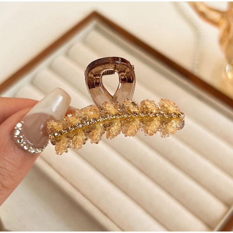 Exquisite Rhinestone Wheat Ear Style Small Hair Clip, Forehead Bangs Hair Clip, Hair Side Clip, Hair Decoration Hair Clip