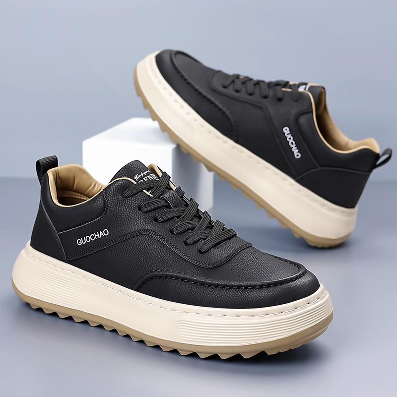 

Весенние новые кеды мужские дышащие туфли на мягкой подошве мужские повседневные туфли спортивные универсальные на толстой подошве нескользящие мужские туфли 44 чёрный