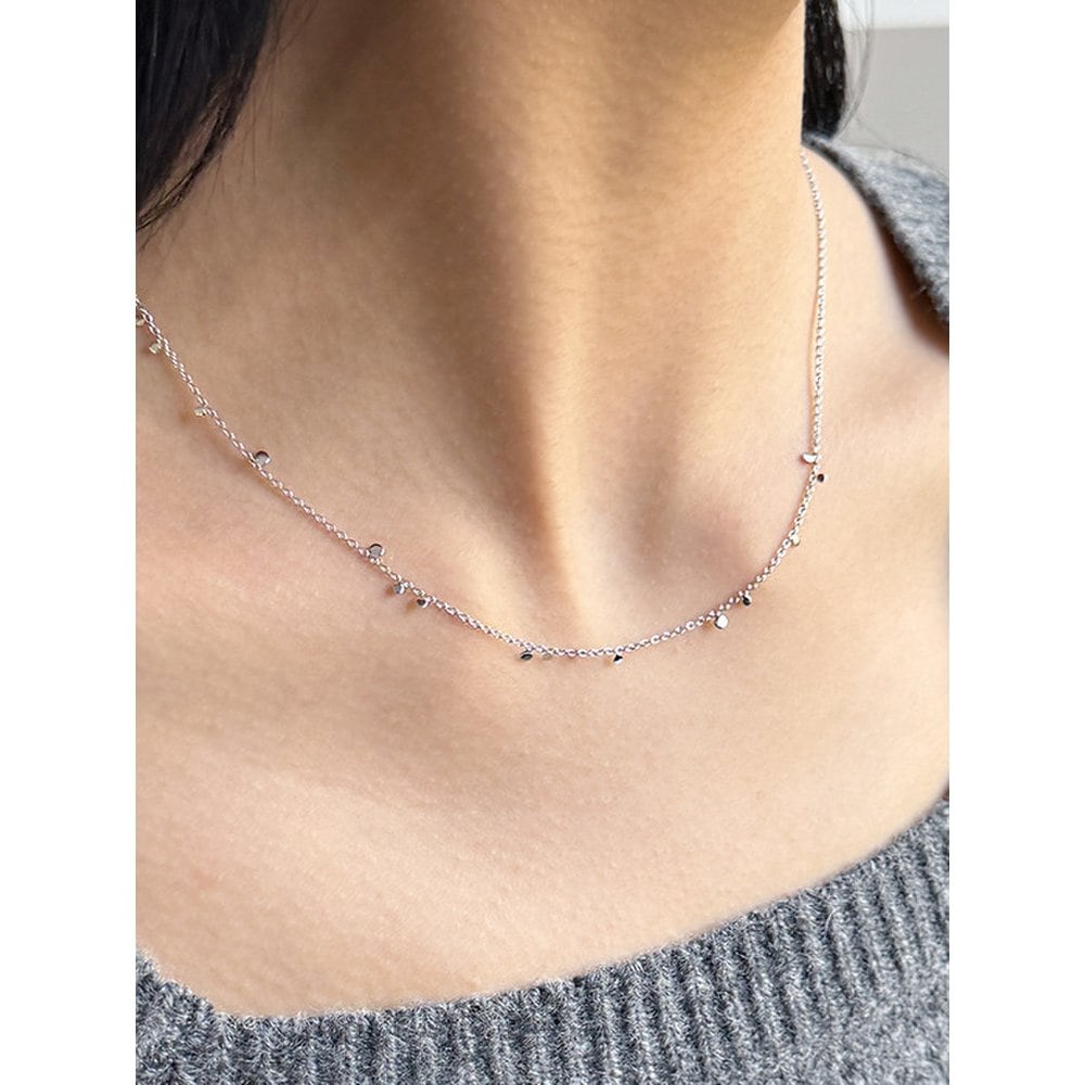[Byhyeres] Silver (W) Sequin Necklace Bh7N40710W9450