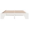 Bed Frame White 140 x 200 cm Solid Pine Wood