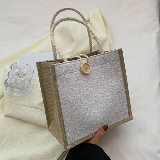 Women Handbag Floral Print Large Capacity Versatile Shoulder Bag Casual Everyday Bag Minimalist Tote Bag