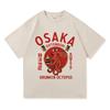 Funny Osaka Dotonbori T Shirt Fashion Men/Women Retro Takoyaki Osaka Drunken Octopus T-Shirt Unisex Vintage Cotton Tees Shirts